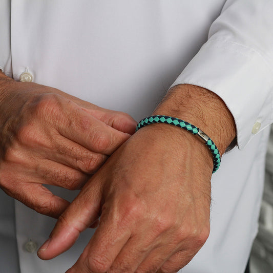 Lederarmband mit Magnetverschluss