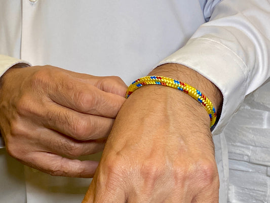 Segeltauarmband mit integrierter Frequenztechnologie
