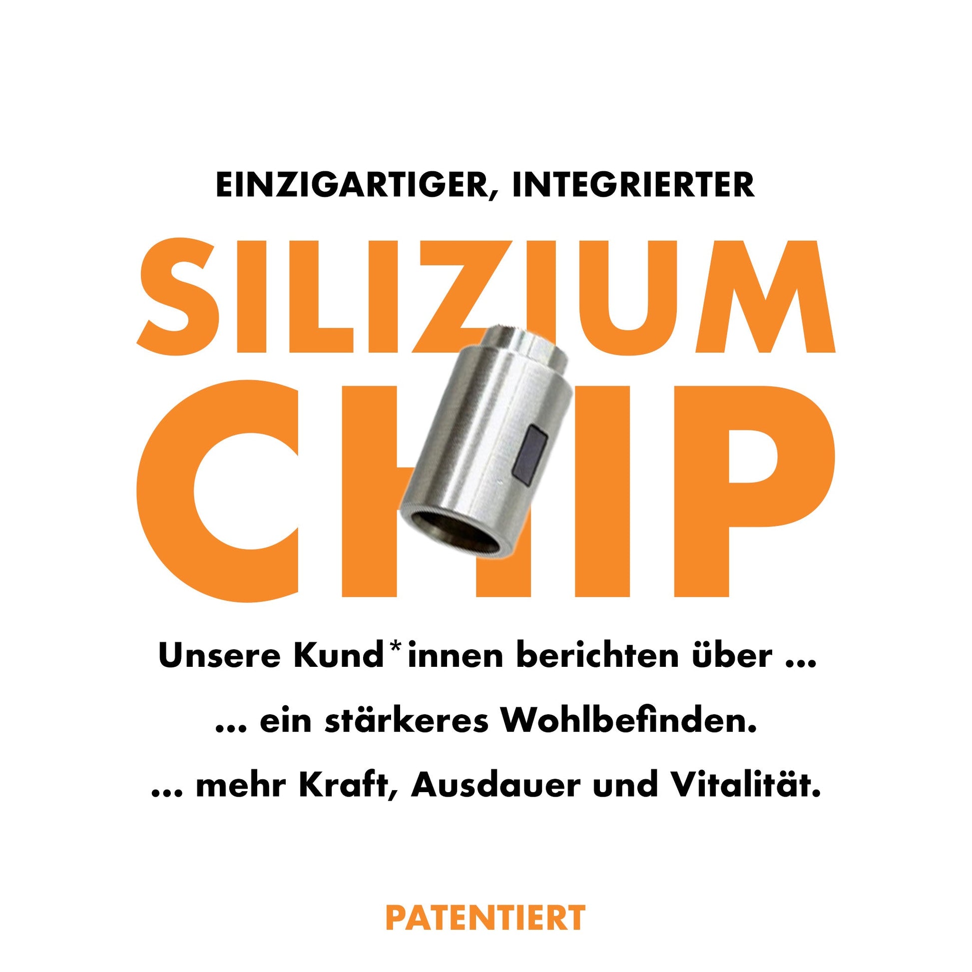 Einzigartiger Silizium Chip für mehr Kraft, Ausdauer und Vitalität