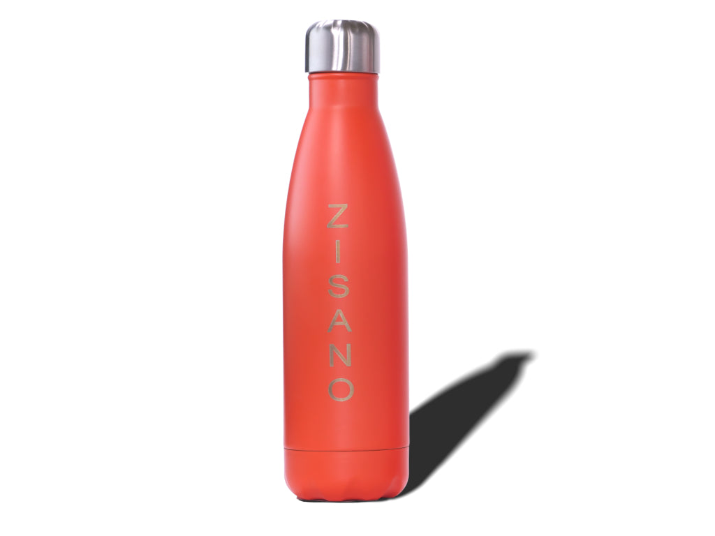 Trinkflasche, Flasche, Orange, Namens-Gravur, Gravur, personalisierter Gravur