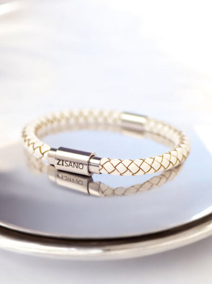Lederarmband mit integrierter Frequenztechnologie