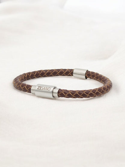 Lederarmband mit integrierter Frequenztechnologie