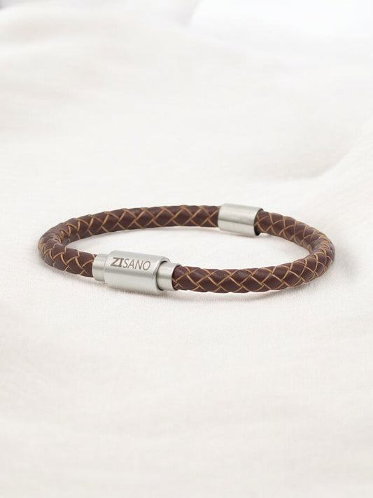 Lederarmband mit integrierter Frequenztechnologie