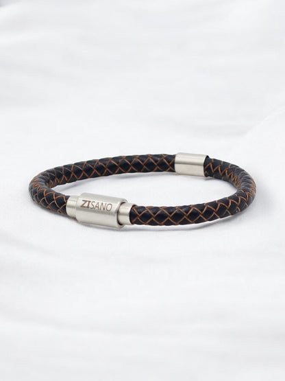 Lederarmband mit integrierter Frequenztechnologie