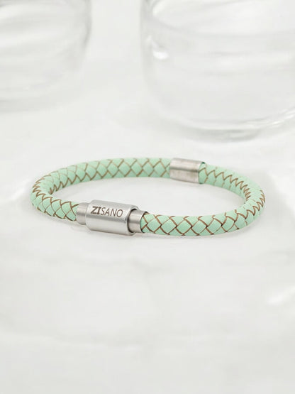Lederarmband mit integrierter Frequenztechnologie