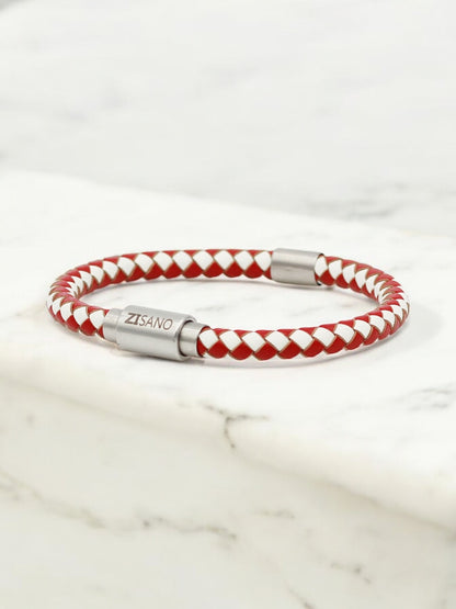 Lederarmband mit integrierter Frequenztechnologie