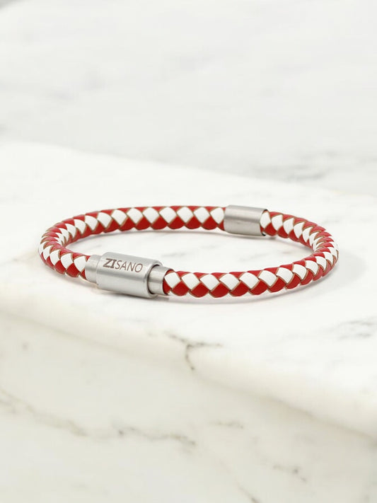 Lederarmband mit integrierter Frequenztechnologie