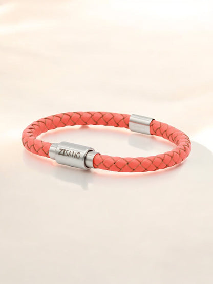 Lederarmband mit integrierter Frequenztechnologie
