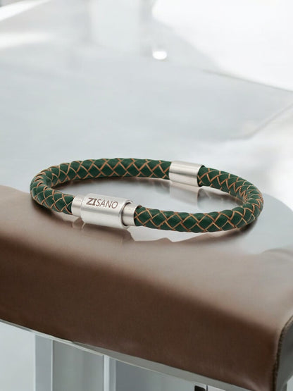 Lederarmband mit integrierter Frequenztechnologie