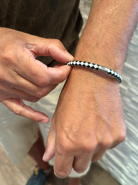 Lederarmband mit Magnetverschluss