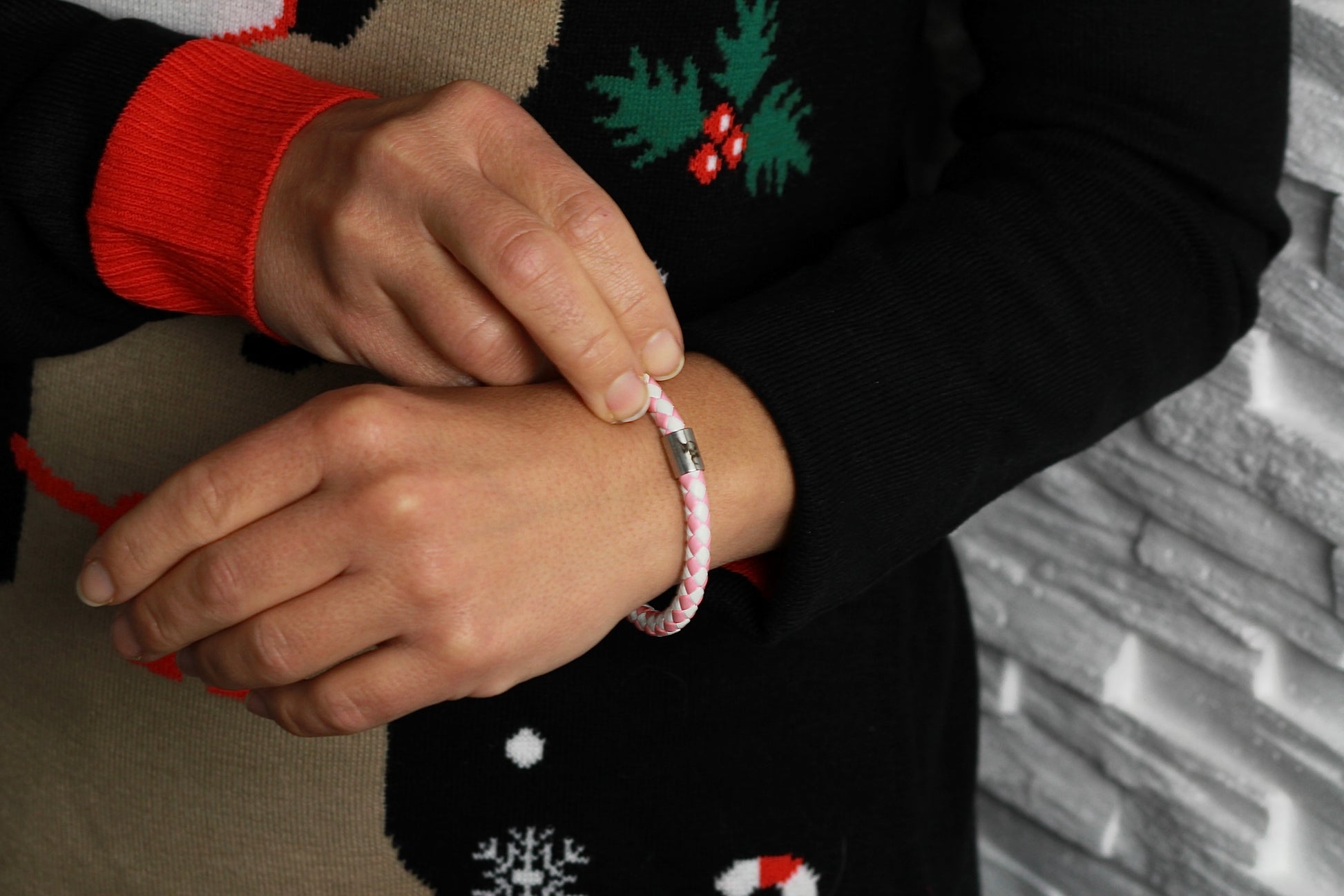 Lederarmband mit Magnetverschluss