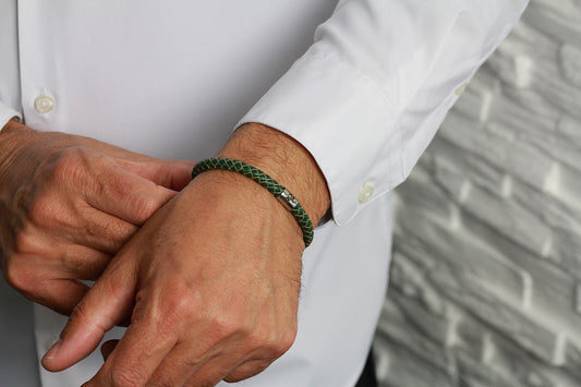 Lederarmband mit Magnetverschluss