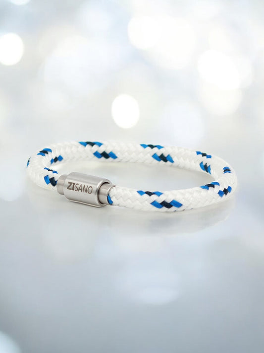 Segeltauarmband mit integrierter Frequenztechnologie