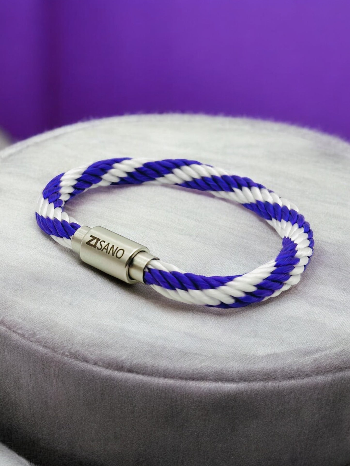 Segeltauarmband mit integrierter Frequenztechnologie